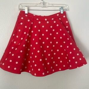 Kate Spade Red Twirl Skirt